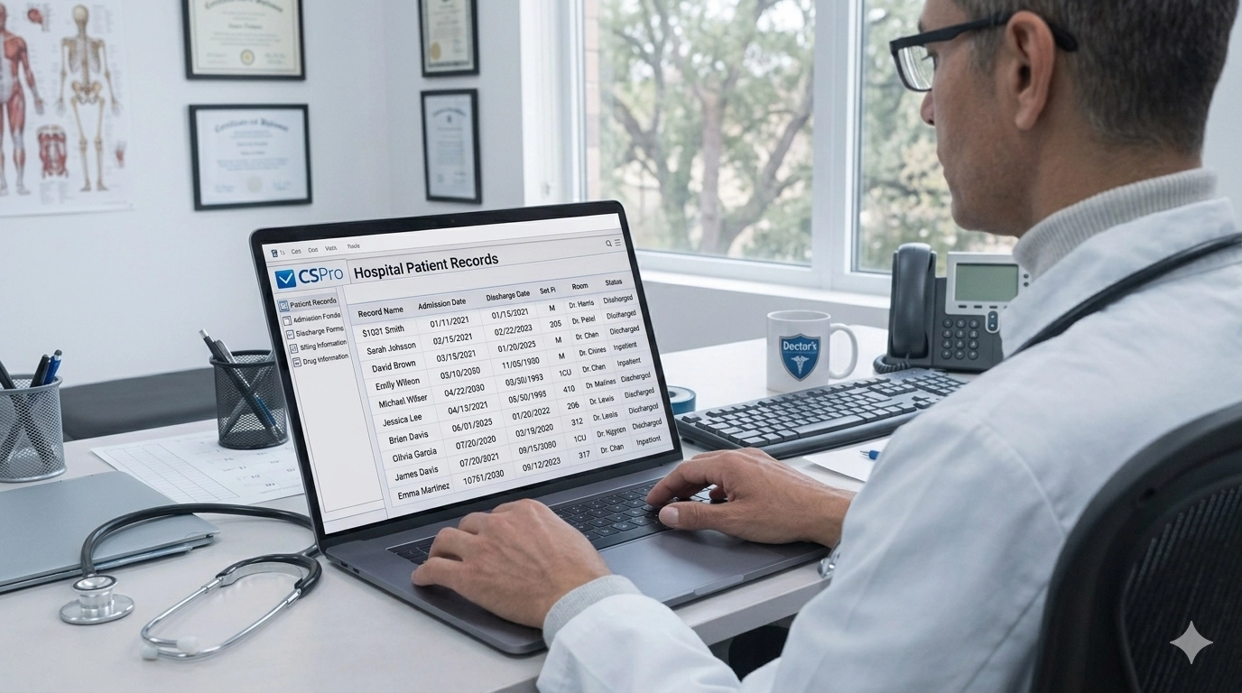 Data Collection Using (CSPro) in Health and Healthcare Sector